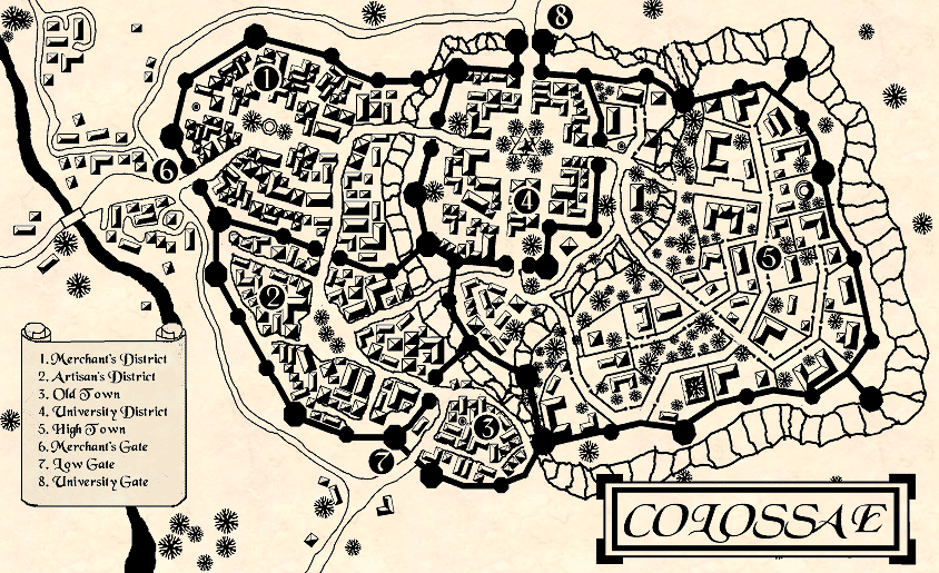 Colossae Map